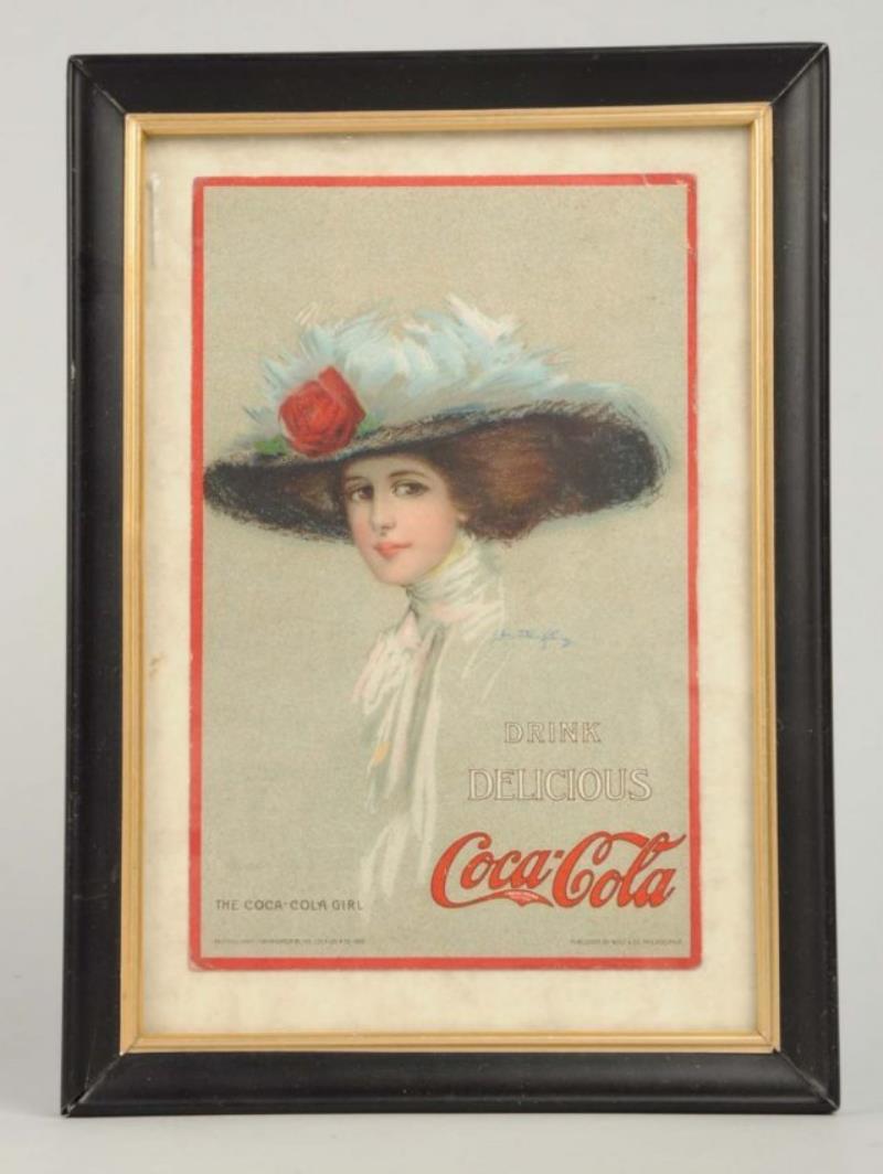 1908 Coca - Cola Girl Postcard