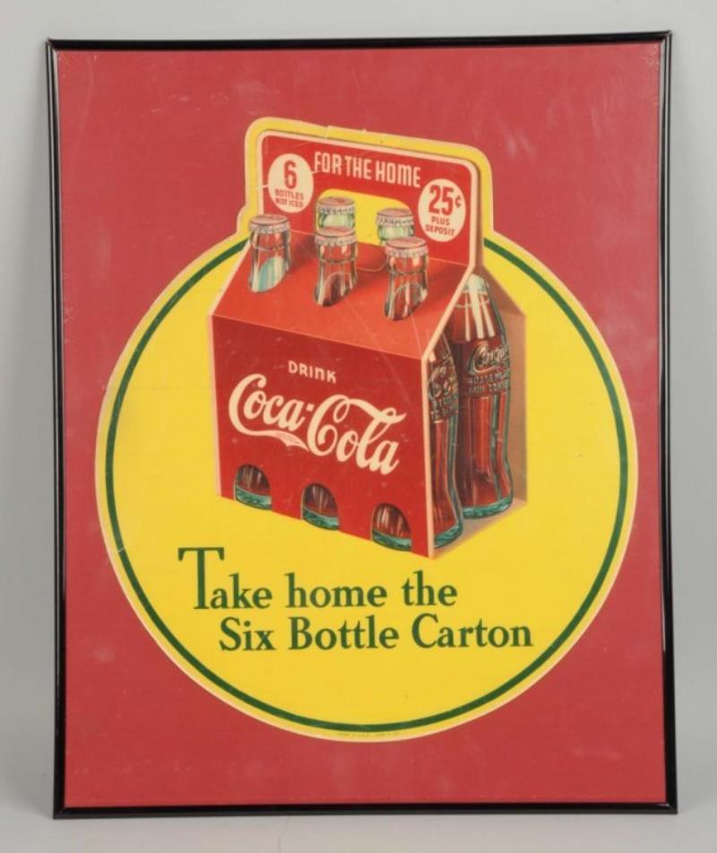 1938 Coca - Cola Window Decal