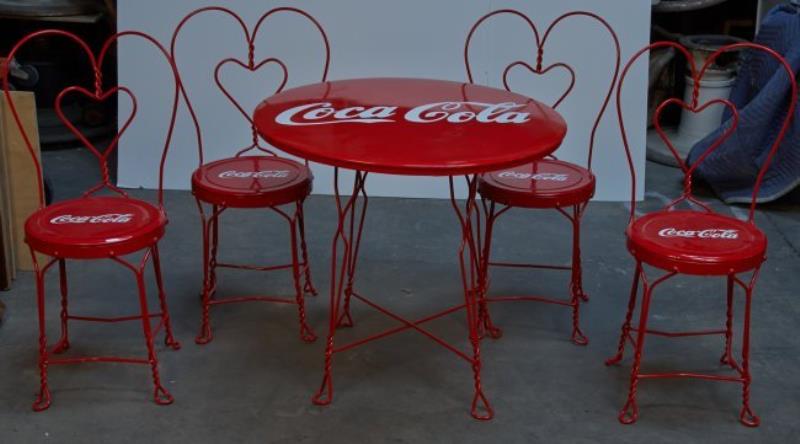 Coca-Cola Complete Ice Cream Parlor Dining Set