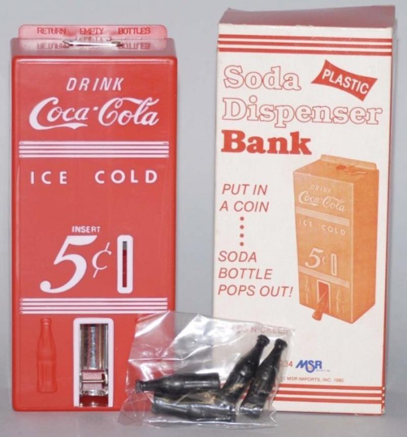 Plastic Coca-Cola Dispenser Bank