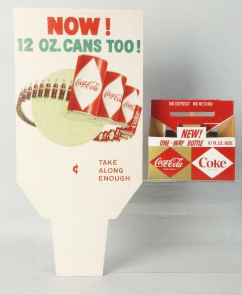 1960s Coca-Cola Carrier & Sign
