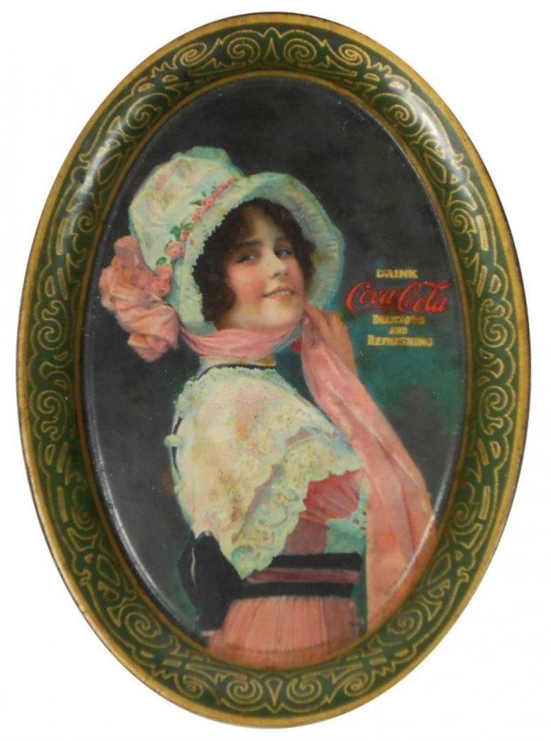Coca-Cola change tray, Betty, c.1914, Passaic Metal