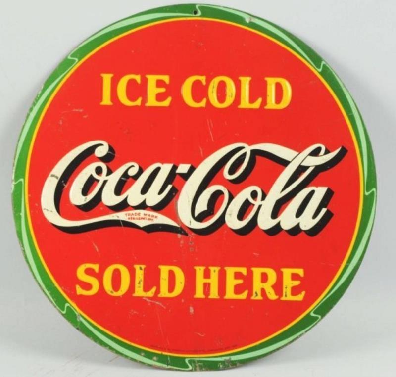 1932 Embossed Tin Coca-Cola Sign Value & Price Guide