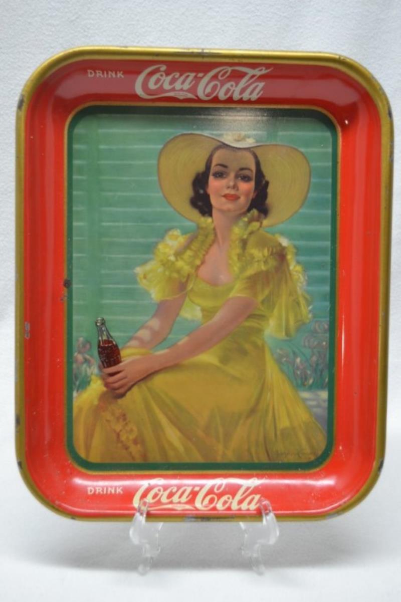 GENUINE & ORIGINAL 1938 COCA COLA SERVING TRAY!!!!