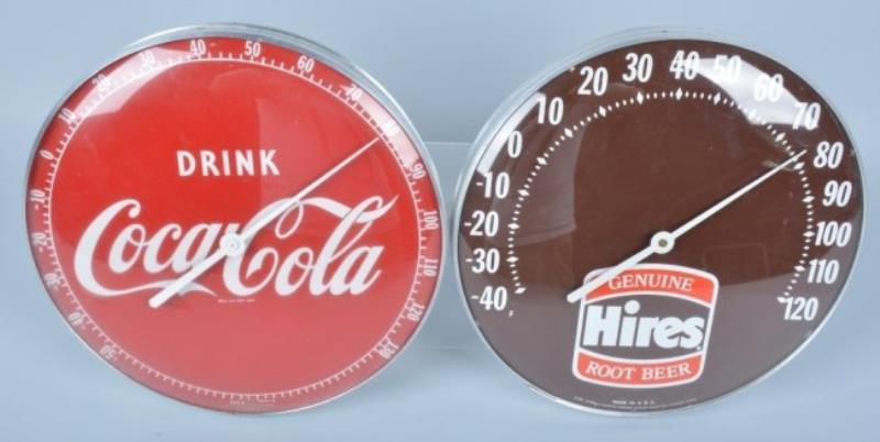 Lot of 2 Soft Drink Thermometers