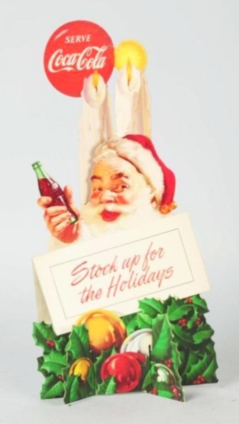 1952 Coca-Cola Santa Cutout.