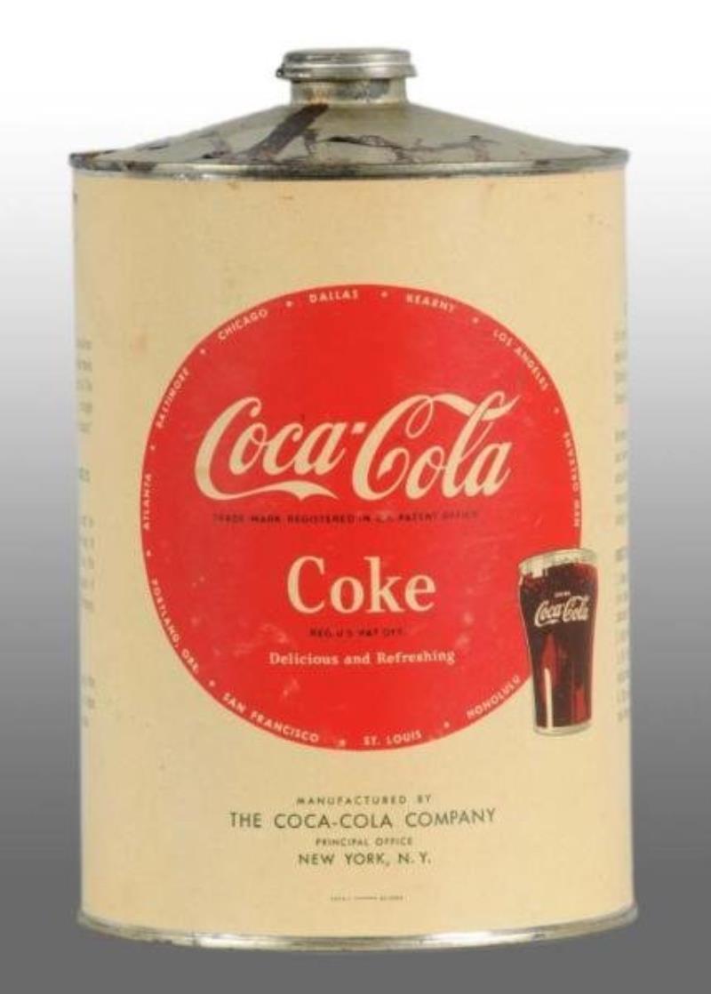 Embossed Glass Coca-Cola Syrup 1-Gallon Jug Value & Price Guide