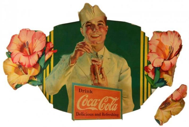 1936 Coca-Cola Cardboard Festoon Element.