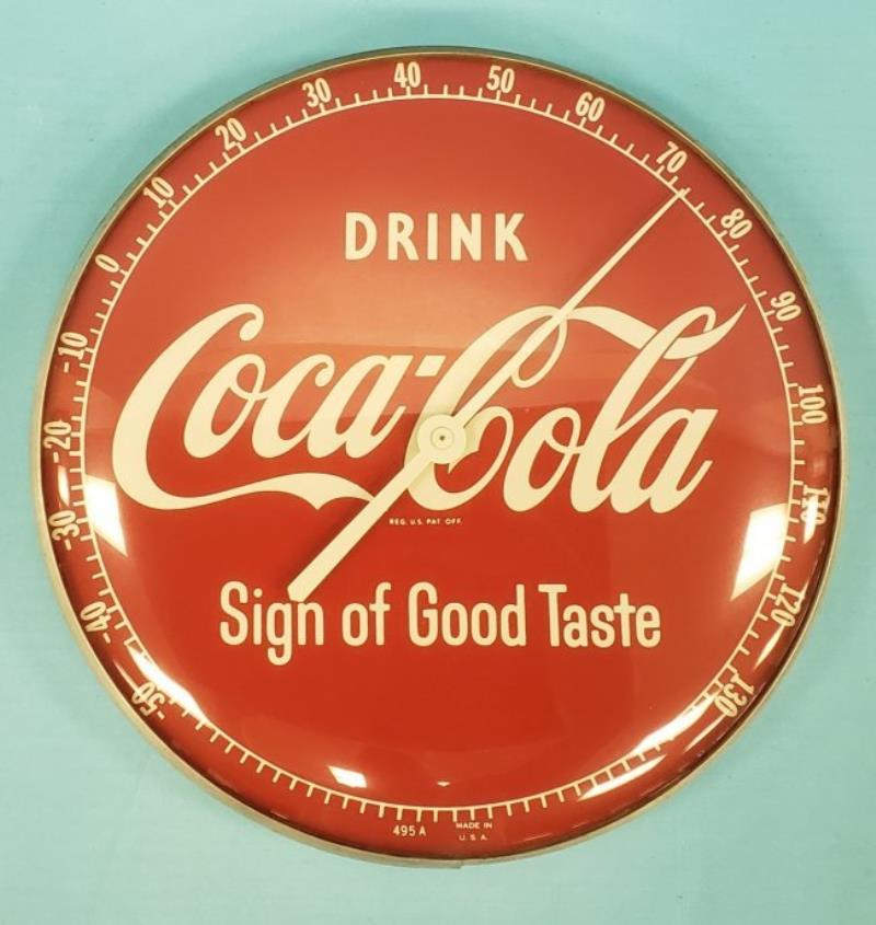 Drink Coca Cola Round Thermometer