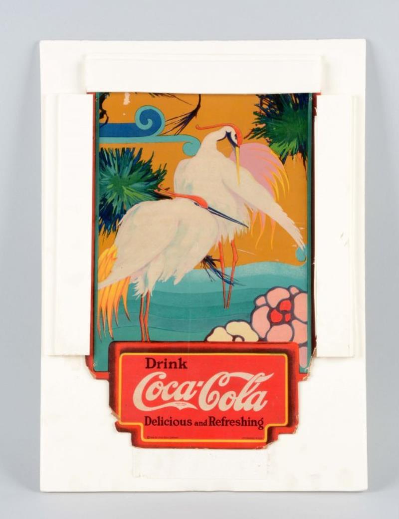 1926 Coca-Cola Diecut Cardboard Sign.