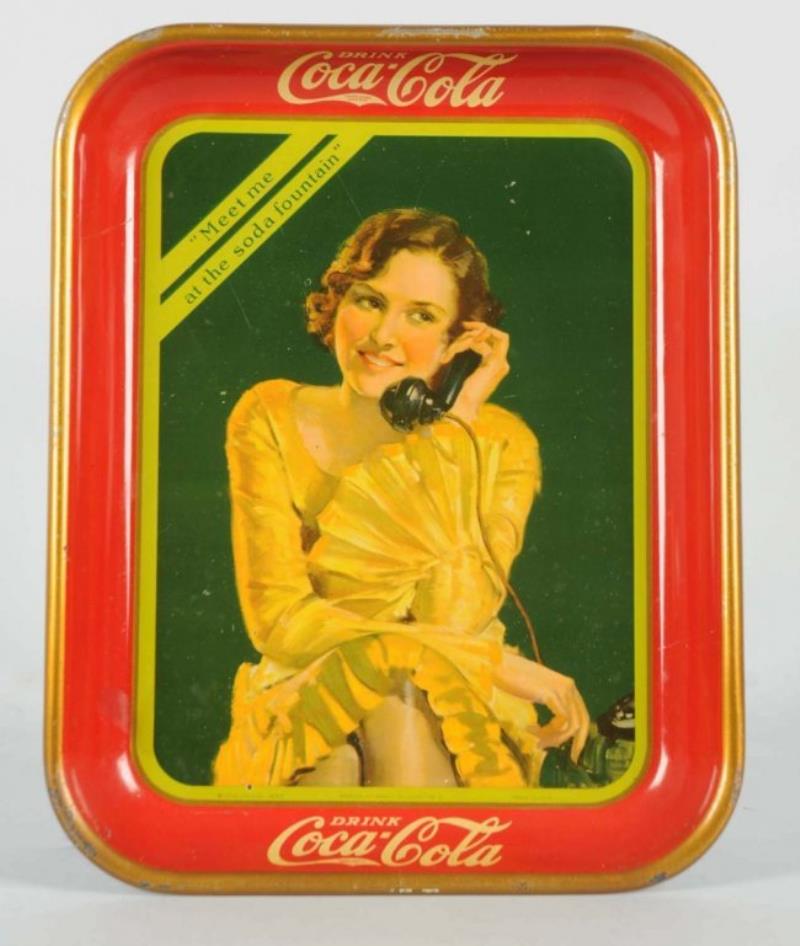 1930 Coca-Cola Serving Tray.