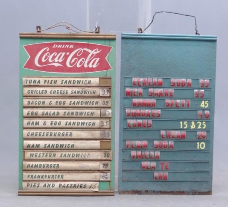 Vintage Menu Boards