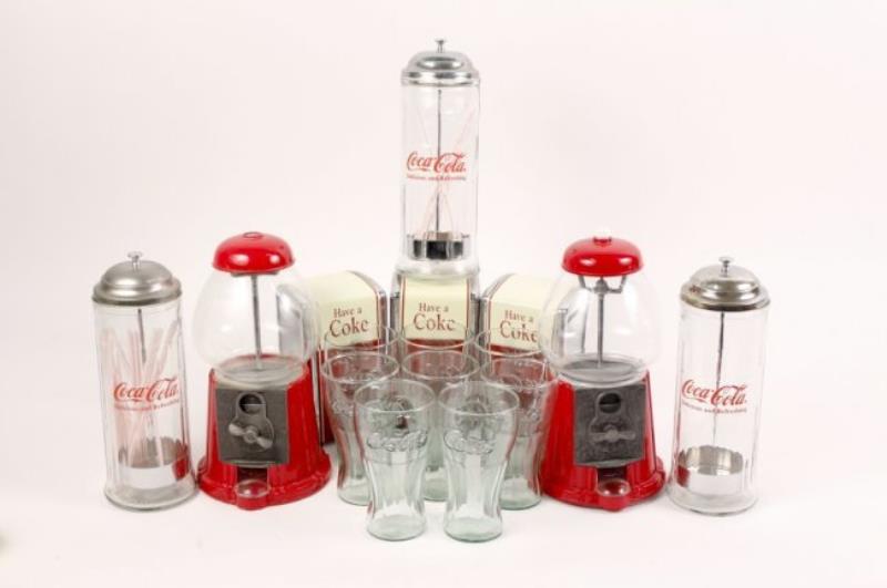 16 Soda Fountain Objects, Mostly Coca Cola