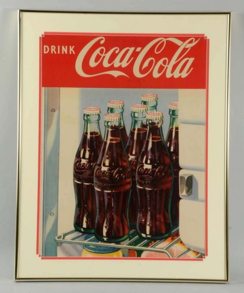 1950's Tin Over Cardboard Coca - Cola Sign Value & Price Guide