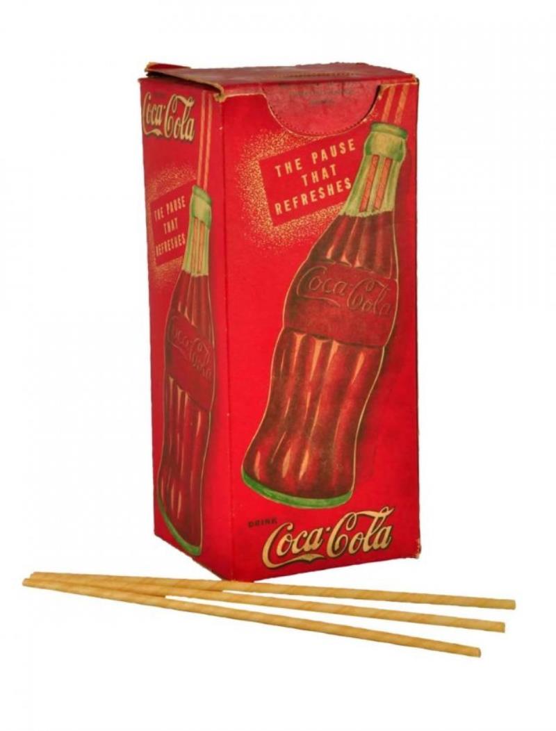 1930's Coca - Cola Straw Box
