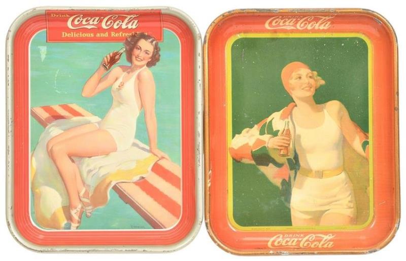 1930 & 1939 Coca-Cola Metal Trays