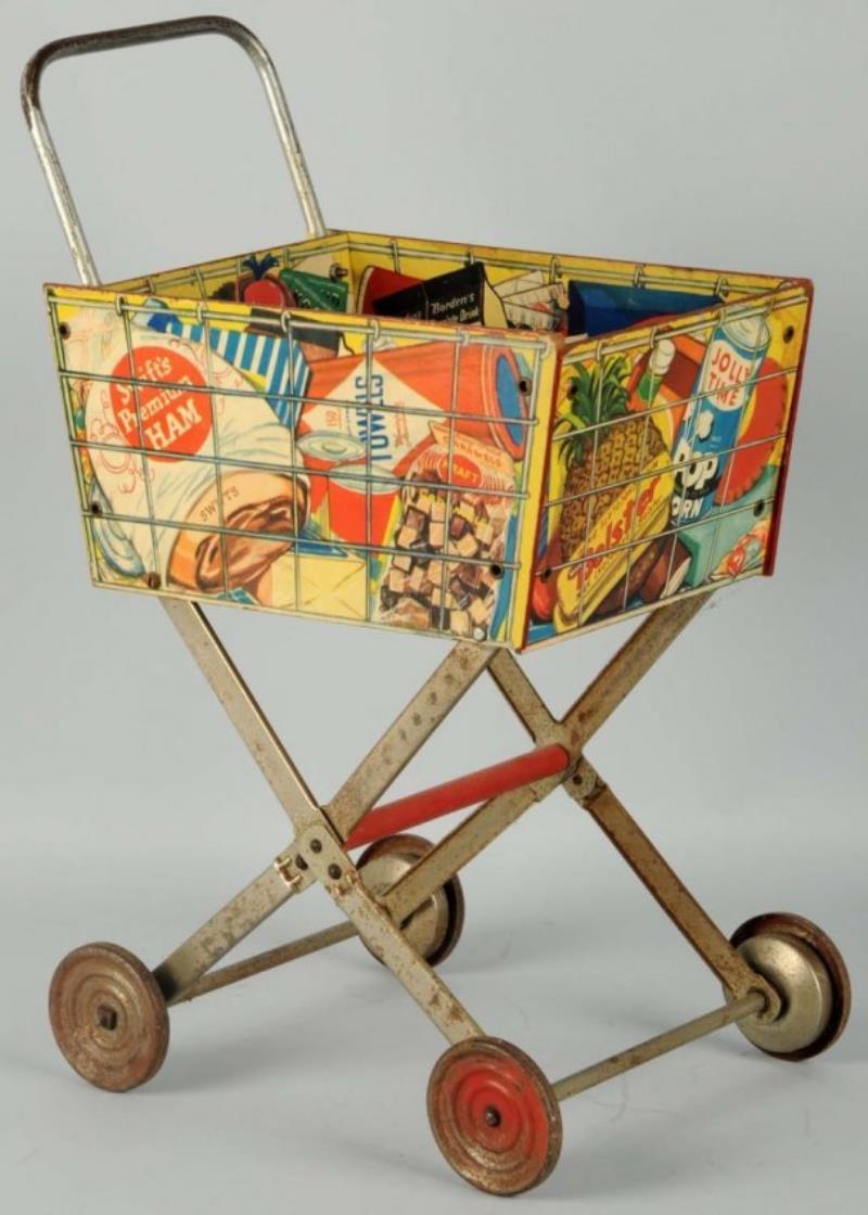 1950's Coca-Cola Toy Shopping Cart.