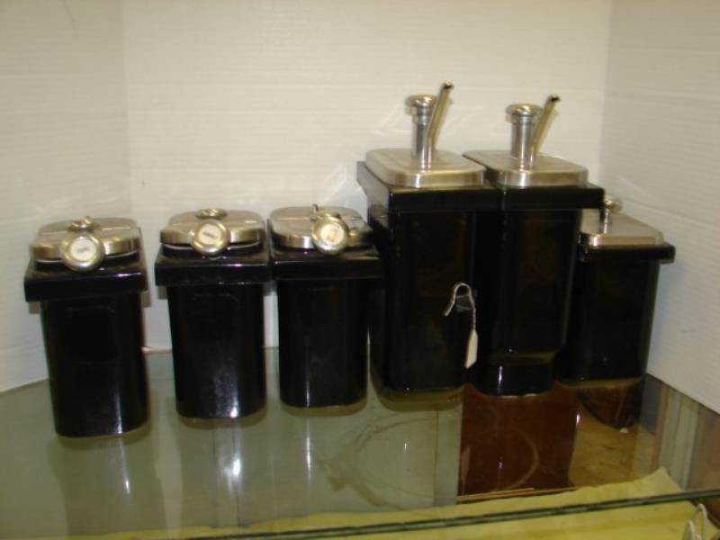 6 Vintage Hall USA Soda Fountain Dispensers