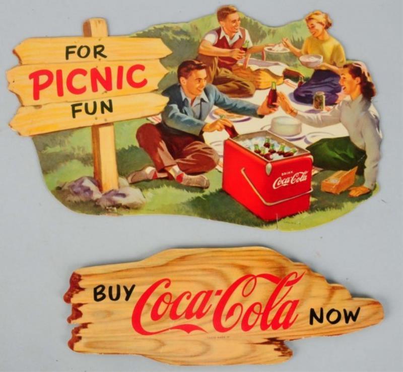 1950s Coca-Cola Carton Display Sign Set.