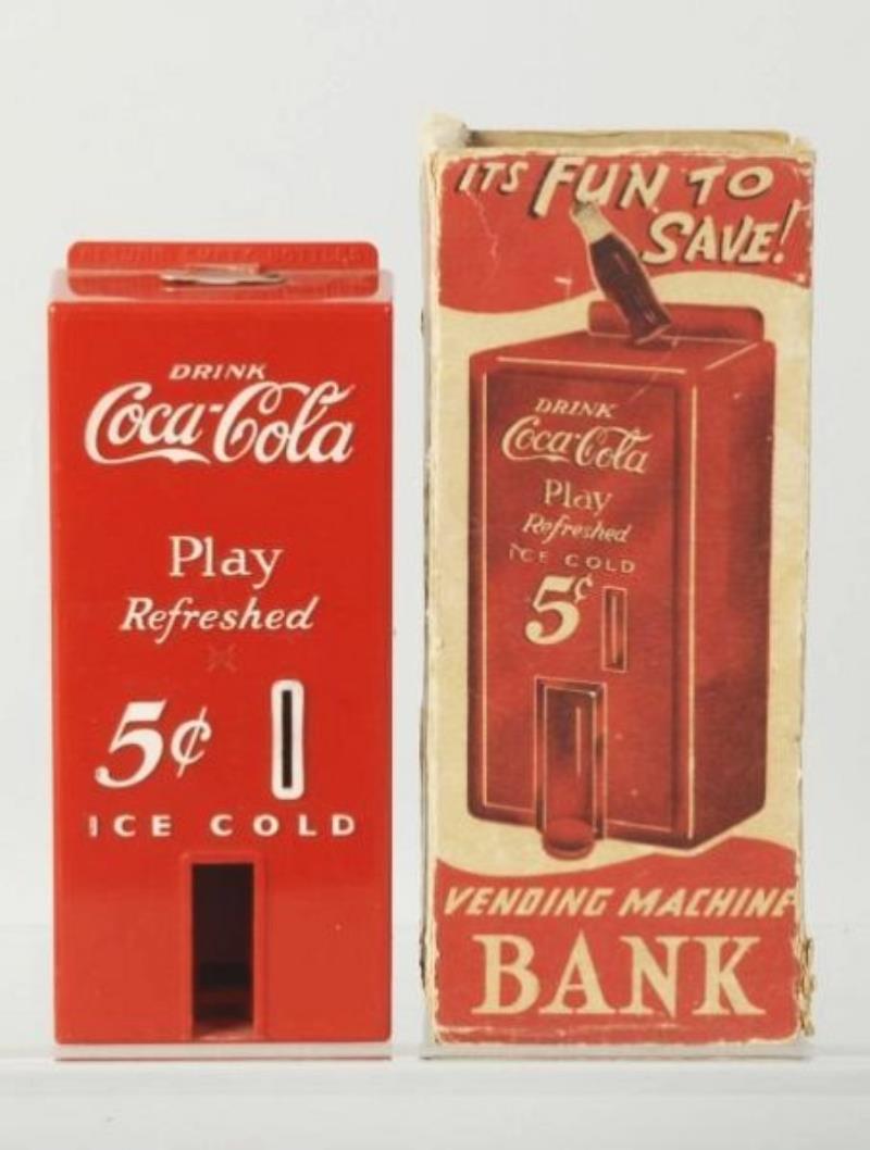 1950s Marx Coca-Cola Toy Bank with Box.