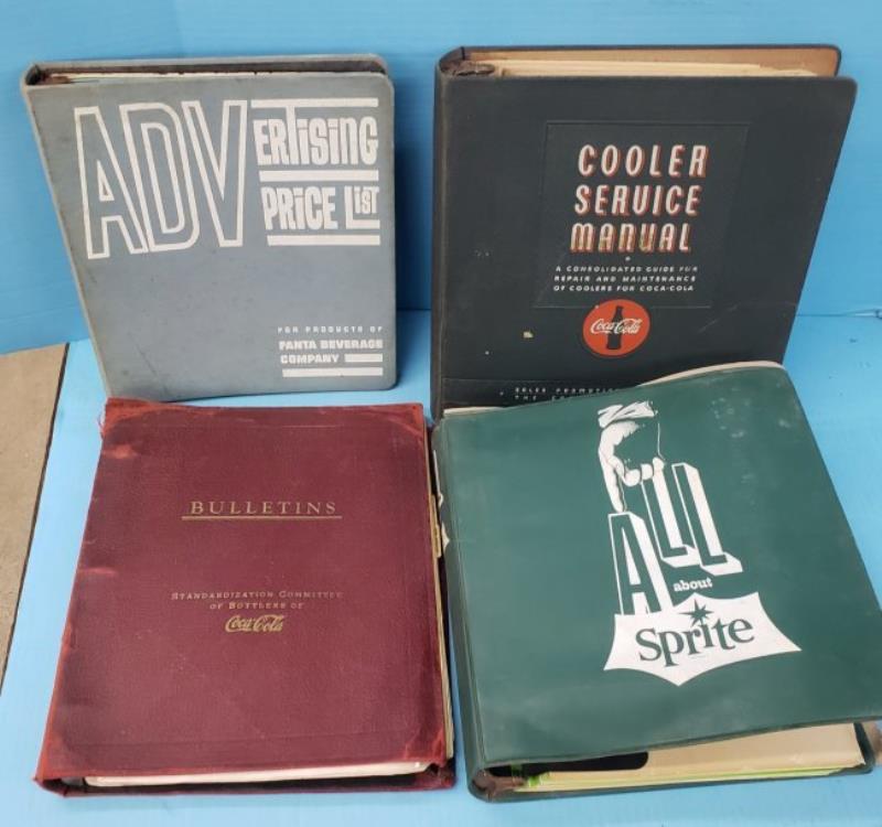 Coca Cola Cooler Service Manual w/ Sprite & Fanta Book