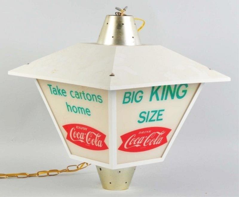 Plastic & Glass Coca-Cola Lantern Light