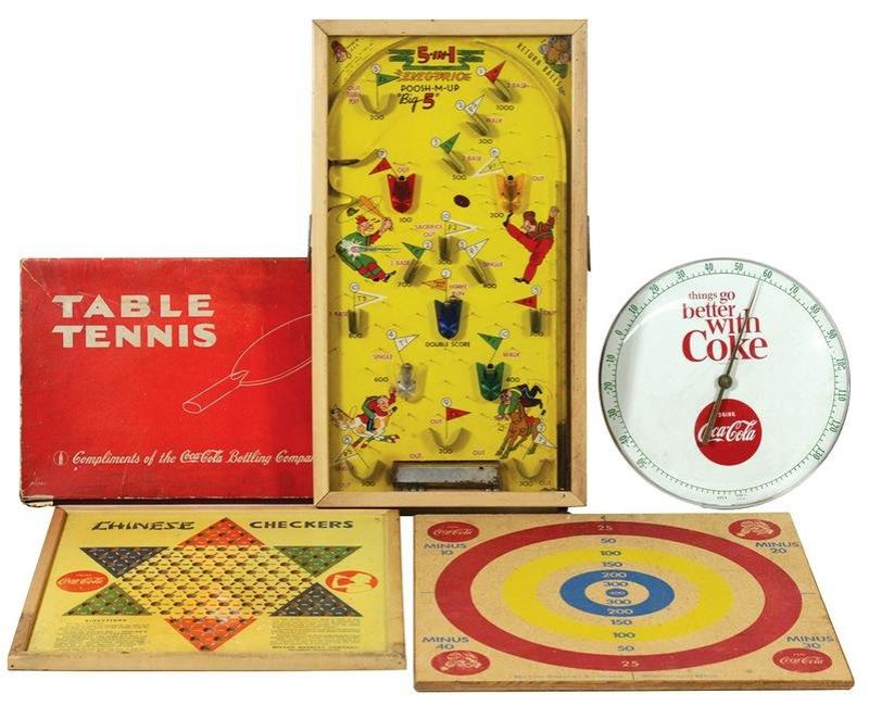 Coca-Cola Games & Promotional Items (5), 1940's-