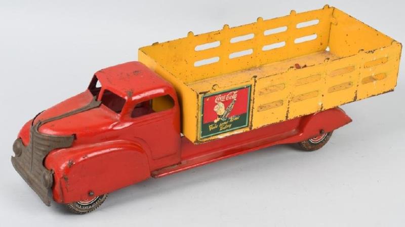 MARX pressed steel COCA COLA STAKE TRUCK