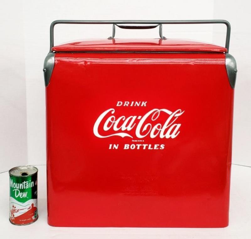 Coca Cola Restored Action Picnic Cooler With Brochure