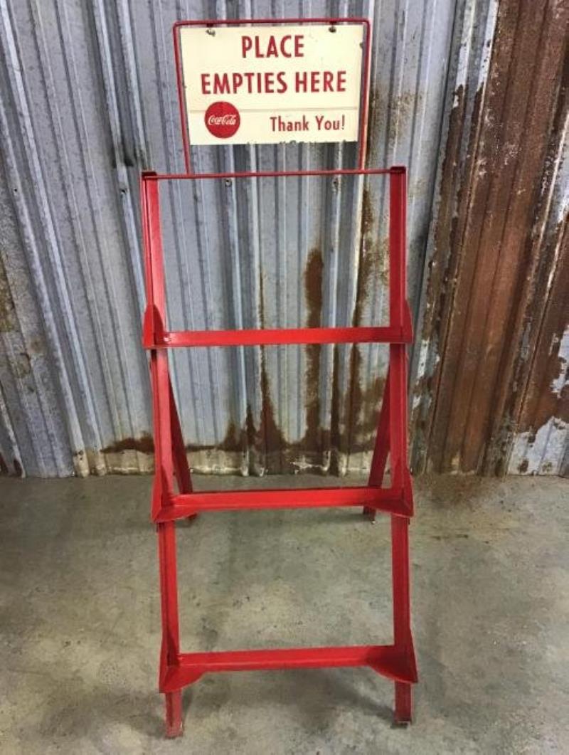 Vintage Coca Cola 3 Tier Empty Bottle Rack