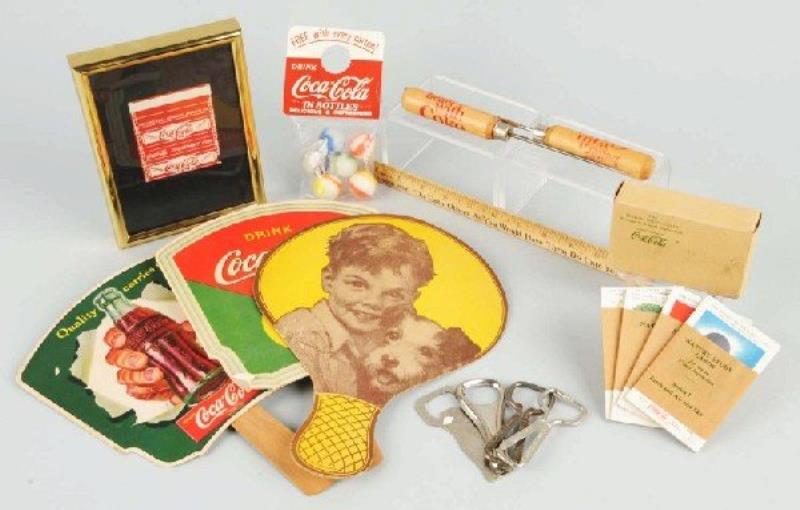 Assorted Coca-Cola Related Items.