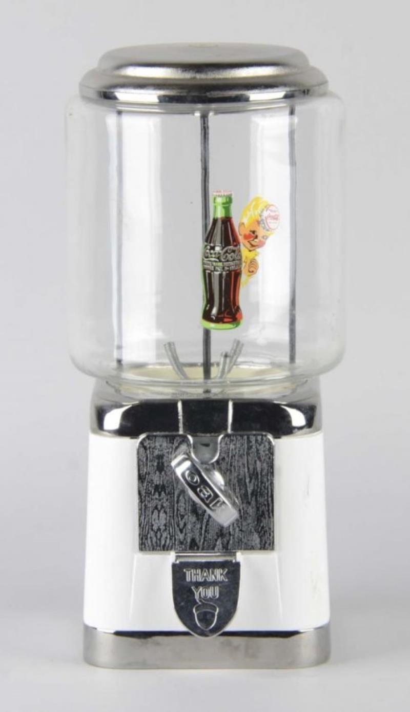 1¢ Acorn Coca Cola Gumball Vendor