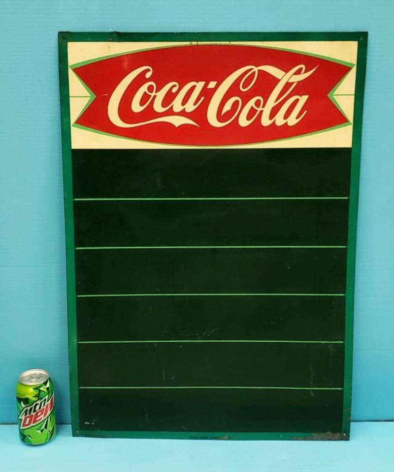 Coca Cola Fishtail Menu / Chalk Board Sign