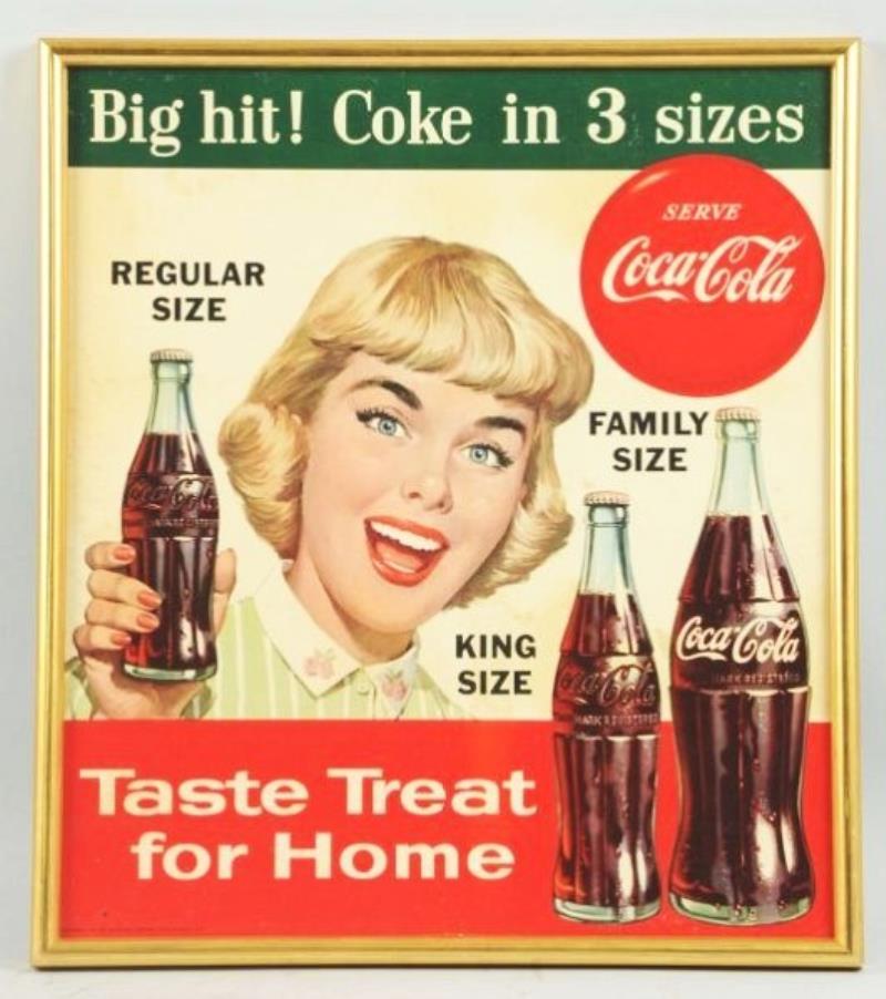 1957 Coca-Cola Cardboard Poster Value & Price Guide