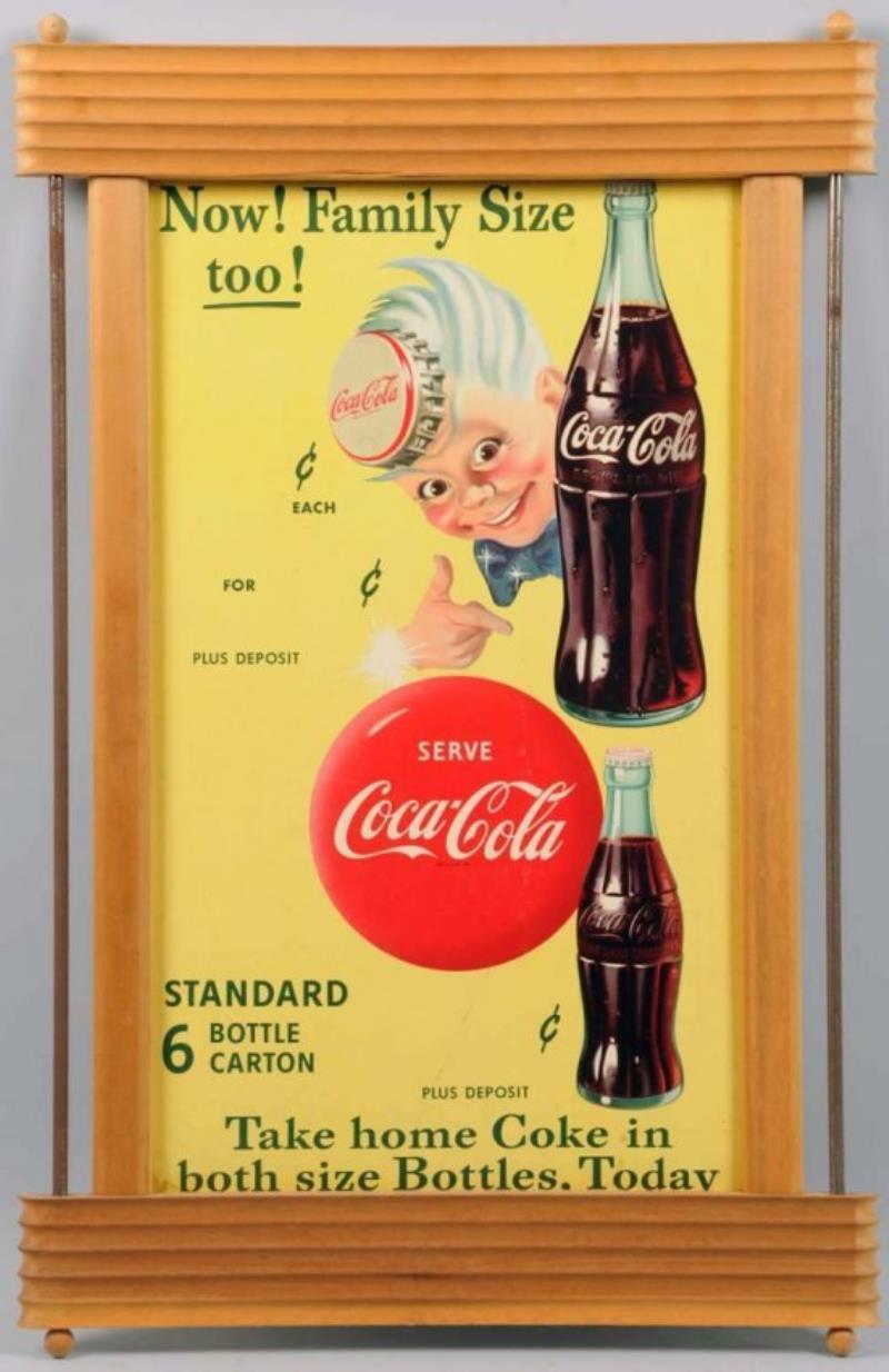 1950s Coca-Cola Poster & New Frame.