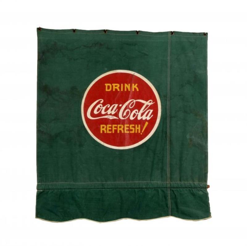 Early Coca-Cola Advertising Awning