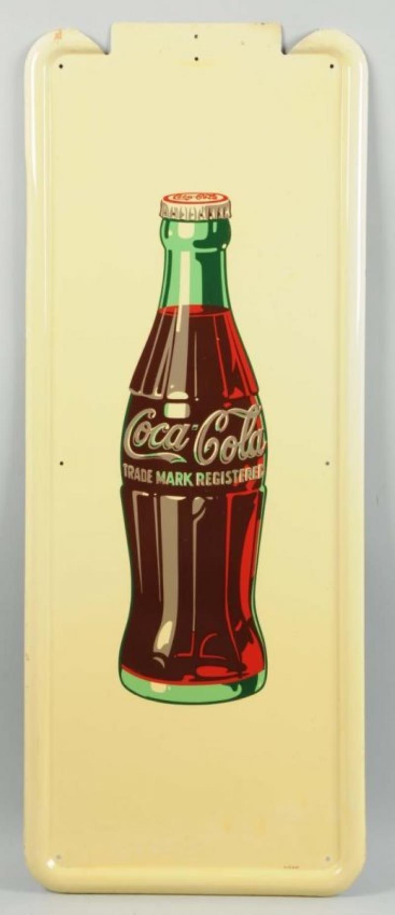 1947 Coca-Cola Tin Pilaster.