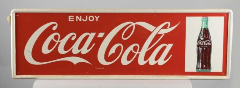 Coca Cola With Bottle Tin Signs