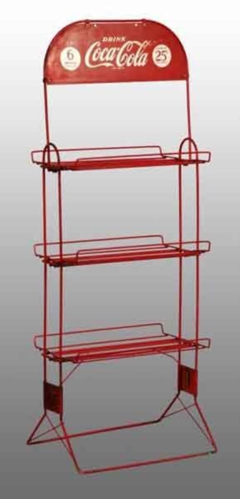 Metal Coca-Cola Bottle Display Rack