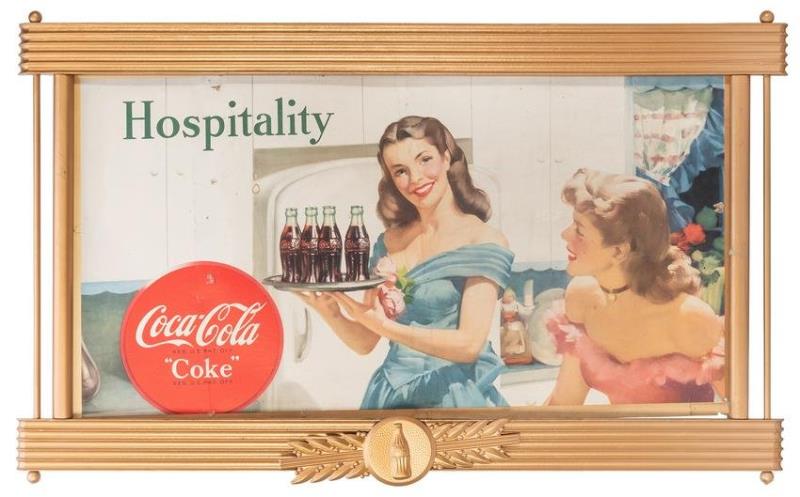 Coca-Cola “Hospitality” Advertising Sign.