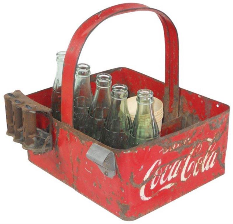 Coca-Cola stadium carrier w/coin changer, Good con