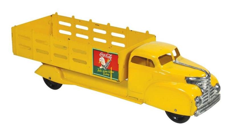 Coca-Cola Toy Delivery Truck, mfgd by Marx, pressed