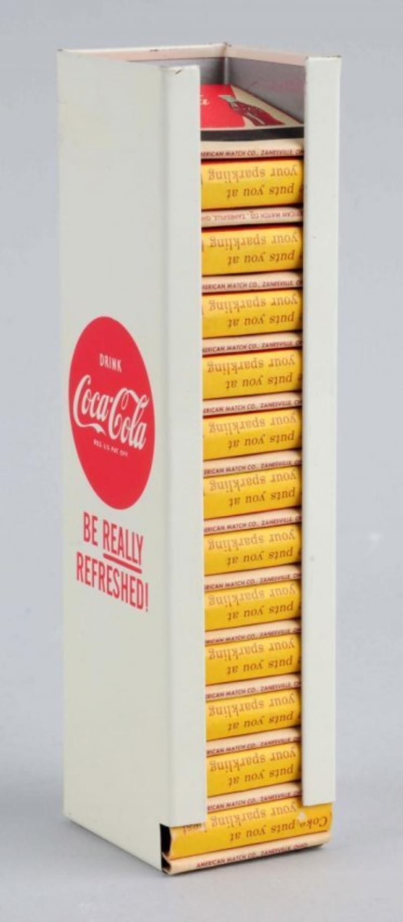 1950's Coca-Cola Tin Match Holder