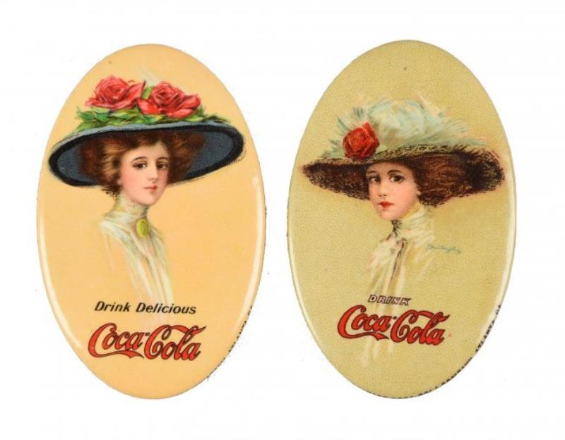 1910 & 1911 Coca-Cola Pocket Mirrors