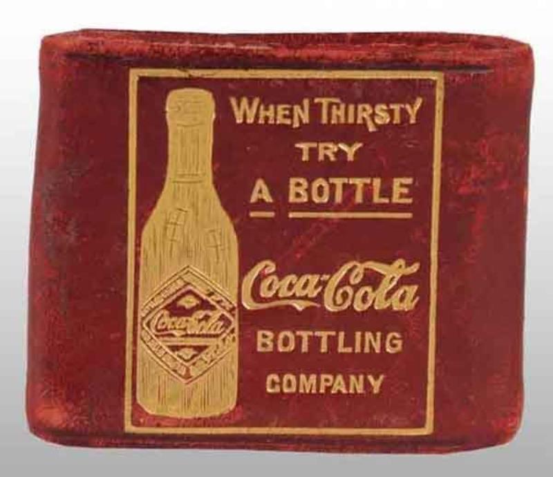 Leather & Gold Leaf Coca-Cola Change Purse.