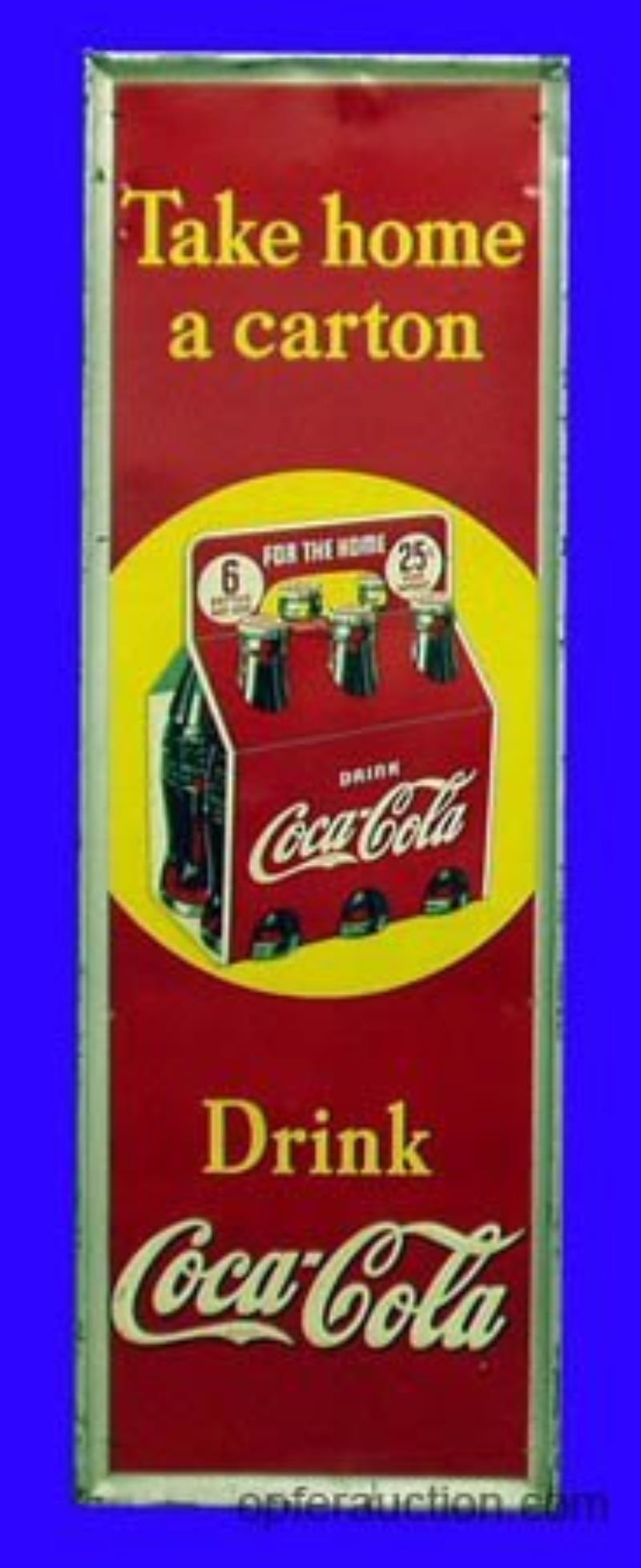 COCA-COLA TIN SIGN- 1930'S- Value & Price Guide