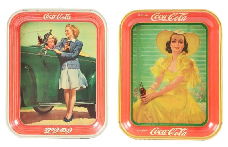 1950 & 1942 CocaCola Serving Trays Value & Price Guide