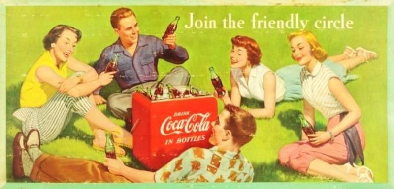 1954 Two Sided Coca-Cola Poster
