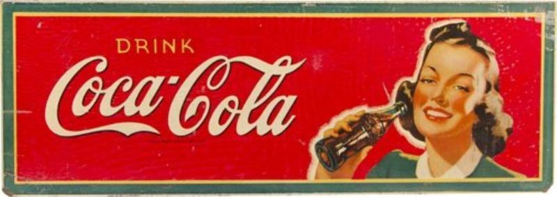 Drink Coca-Cola Masonite Sign