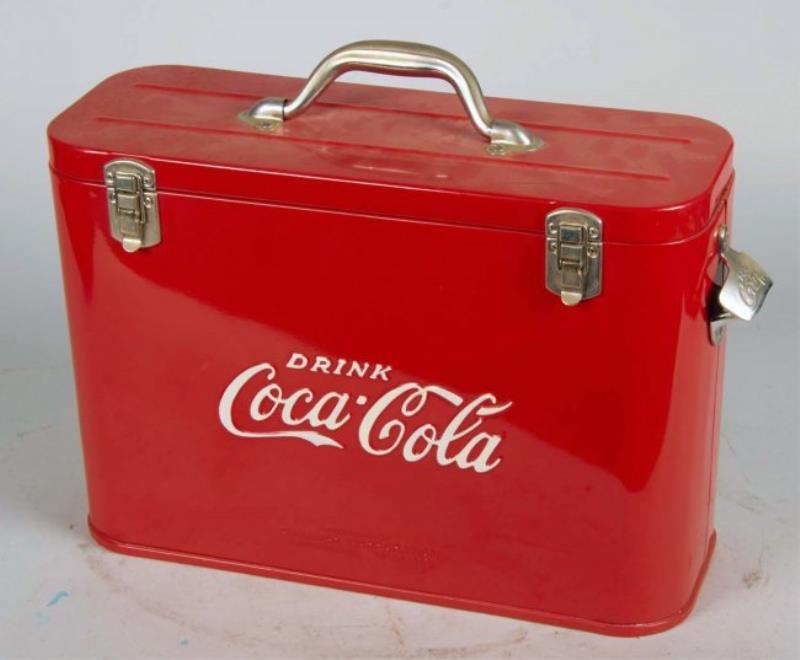 Drink Coca Cola Embossed Metal Ice Chest Cooler